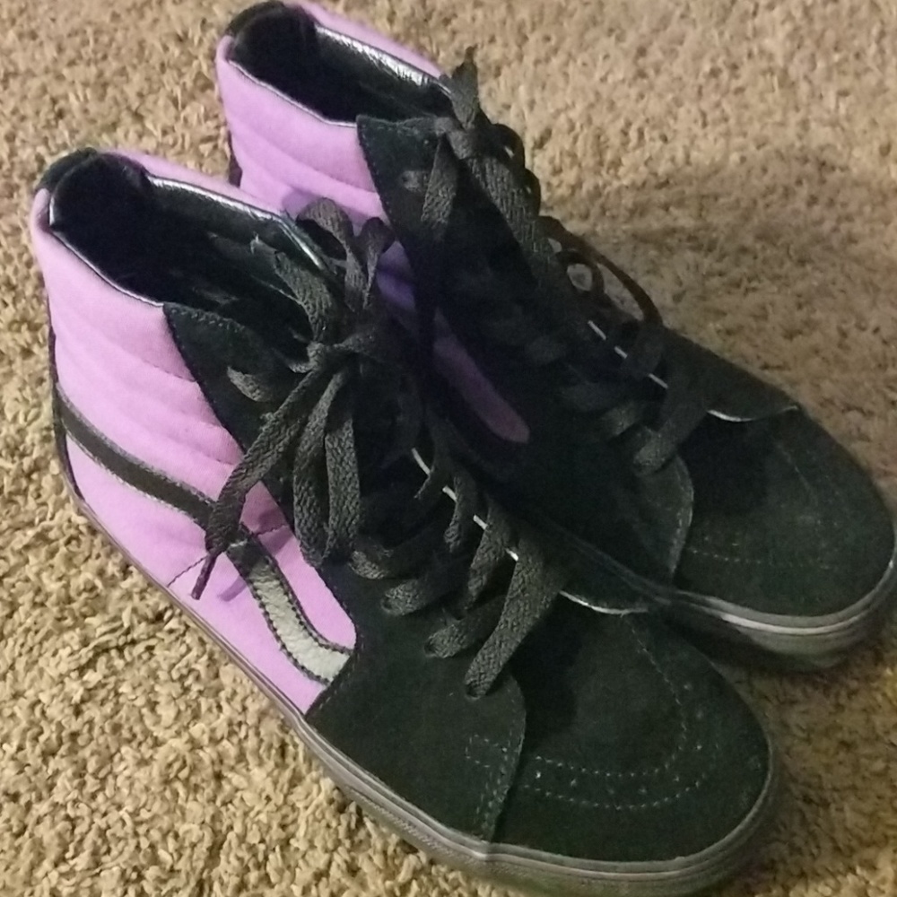 Unisex Purple and Black Vans